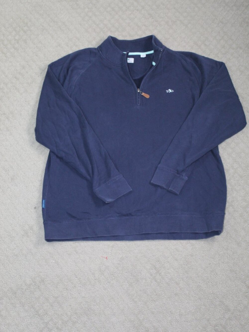 Fish Hippie Size XL 90% Cotton 10% Polyester 1/4 Zip Pullover Shirt